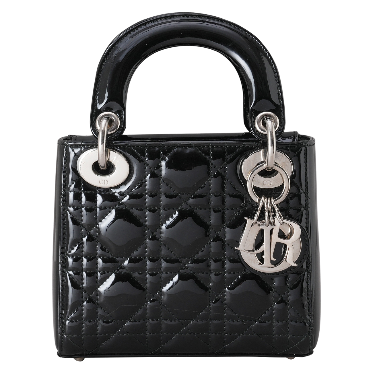 CHRISTIAN DIOR(USED)디올 레이디디올 페이던트 미니 블랙